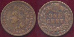 Us Coins - 1886 Type 1 INDIAN CENT VF details