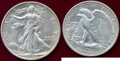 Us Coins - 1936-D WALKING LIBERTY HALF DOLLAR  XF45