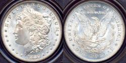 Us Coins - 1880/79-CC Rev of 78  MORGAN DOLLAR  PCGS MS64  WHITE