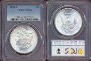 Us Coins - 1882-S MORGAN DOLLAR PCGS MS64 ... WHITE
