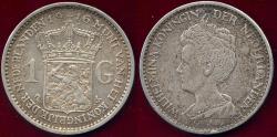 World Coins - NETHERLANDS 1916  1 GULDEN   VF/XF