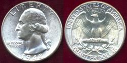 Us Coins - 1948 WASHINGTON QUARTER   MS65 .... EXCEPTIONAL EYE APPEAL!
