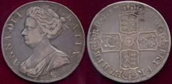 World Coins - GREAT BRITAIN 1707 QUEEN ANNE CROWN