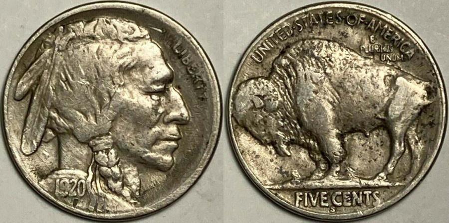 1920 S Buffalo Nickels G 