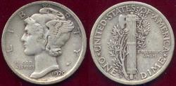 Us Coins - 1920-D MERCURY DIME XF