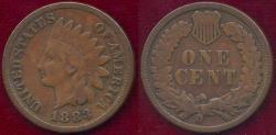 Us Coins - 1883 INDIAN CENT  FINE