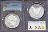 Us Coins - 1880-CC MORGAN DOLLAR PCGS MS63   WHITE