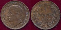 World Coins - ITALY 1905-R CENTESIMO .. VICTOR EMMANUEL III 
