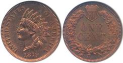 Us Coins - 1879 INDIAN CENT ANA MS63RB..... VERY OLD HOLDER