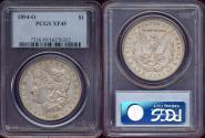 Us Coins - 1894-O MORGAN DOLLAR  PCGS  XF45  ... Nice original