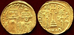 Ancient Coins - CONSTANS II  641-668 AD AV Solidus