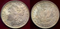 Us Coins - 1889 MORGAN DOLLAR MS64 ... COLORS both SIDES