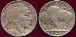 Us Coins - 1919-D BUFFALO NICKEL  VF ... FULL HORN