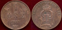 World Coins - SWEDEN 1879 .... 1 ORE
