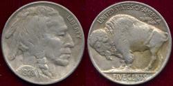Us Coins - 1928 BUFFALO NICKEL  XF45 ... SHARP HORN TIP