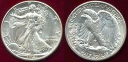 Us Coins - 1941-D WALKING LIBERTY HALF DOLLAR MS65