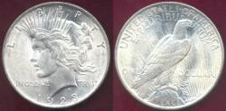 Us Coins - 1923 PEACE DOLLAR  MS64