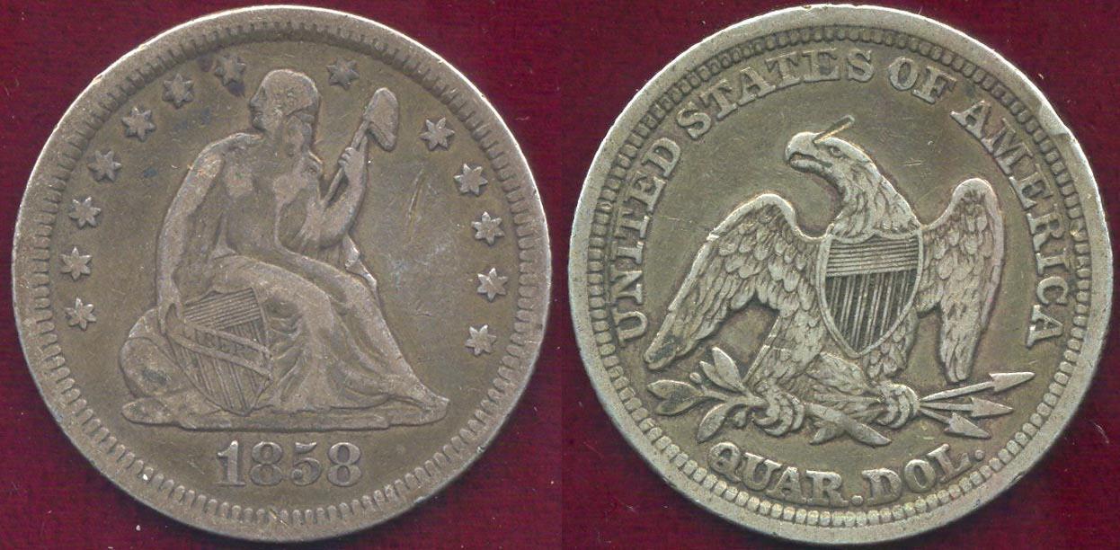 1858 2024 Seated Quarter