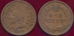 Us Coins - 1870 INDIAN CENT  FINE