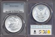 Us Coins - 1881-S MORGAN DOLLAR  PCGS MS65  ... BLAST WHITE