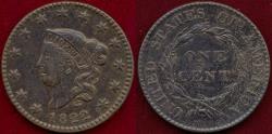 Us Coins - 1822 LARGE CENT   AU Details