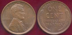 Us Coins - 1916 LINCOLN CENT  MS63BN ... sm. amount of mint red