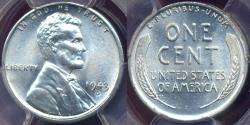 Us Coins - 1943-D LINCOLN CENT PCGS MS65 ...... REV  MINT ERROR