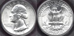 Us Coins - 1944-S WASHINGTON QUARTER  PCGS MS66   ... BLAST WHITE