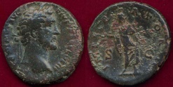 Ancient Coins - ANTONINUS PIUS 138-161 AD  bronze AS