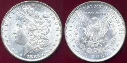 Us Coins - 1882 MORGAN DOLLAR MS64  ... WHITE