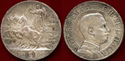 World Coins - ITALY 1910.... 1 LIRA