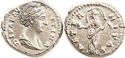 Ancient Coins - Faustina AR (Silver) Denarius--Ex CNG, Economopoulos, Near Mint State