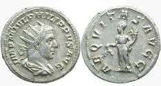 Ancient Coins - Philip I AR (Silver) Antoninianus (Double Denarius)