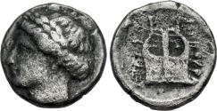 Ancient Coins - Ionia, Kolophon AR (Silver) diobol