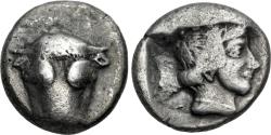 Ancient Coins - Phokis AR (Silver) Hemidrachm or Triobol