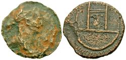 Ancient Coins - Trajan AE--Cyprus, Paphos with Temple of Aphrodite reverse--Rare