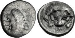 Ancient Coins - Caria, Mylasa AR (Silver) Hemiobol