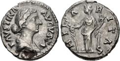 Ancient Coins - Faustina Jr. AR (Silver) Denarius