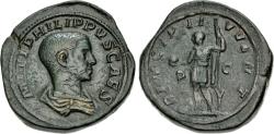 Ancient Coins - Philip II AE Sestertius--Attractive!