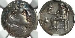 Ancient Coins - Philip III AR (Silver) Drachm--NGC Slabbed; Very Nice Iridescent Tone