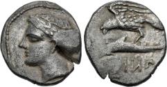 Ancient Coins - Sinope AR (Silver) Drachm--Contemporary Imitation-cutmark