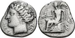 Ancient Coins - Bruttium, Terina AR (Silver) Drachm