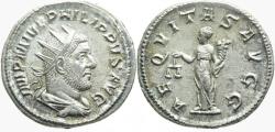 Ancient Coins - Philip I AR (Silver) Antoninianus (Double Denarius)