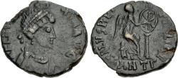 Ancient Coins - Aelia Eudoxia AE--Nice Portrait