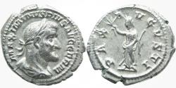 Ancient Coins - Maximinus AR (Silver) Denarius