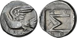 Ancient Coins - Sikyonia, Sikyon AR (Silver) Triobol (Hemidrachm)