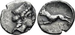 Ancient Coins - Argolis, Argos AR (Silver) Hemidrachm--Extremely Rare and Very Nice