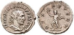 Ancient Coins - Philip I (AR) Silver Antoninianus (Double Denarius)