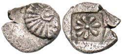 Ancient Coins - IONIA, Erythrai AR (Silver) Hemiobol--Scarce