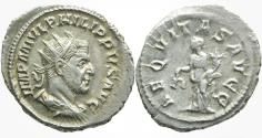Ancient Coins - Philip I AR (Silver) Antoninianus (Double Denarius)